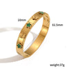 Titanium Steel Women's Light Luxury Retro Flower Bracelet With Electroplating