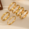 Titanium Steel Women's Light Luxury Retro Flower Bracelet With Electroplating