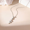 Titanium Steel Women's Light Luxury Snake Pendant O Word Chain Necklace With Geometric Pattern And Electroplating