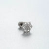 Titanium Steel Women's Lovely Inlaid Zircon Heart Flower Star Ear Nails