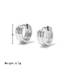 Titanium Steel Women's Minimalist Geometric Earrings With Electroplating