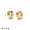 Titanium Steel Women's Minimalist Geometric Earrings With Electroplating