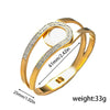 Titanium Steel Women's Opening Bracelet Gold Plated Light Luxury Niche High End Exquisite Vacuum Furnace Electroplated For Allergy Prevention And Color Retention