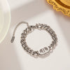 Titanium Steel Women's Summer Clavicle Chain With Hiphop Elegant Short Niche Design And Geometric Pattern Electroplated