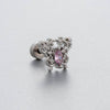 Titanium Steel Women's Zirconia Butterfly Love Bow Ear Nails
