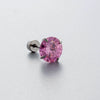 Titanium Steel Women's Zirconia Butterfly Love Bow Ear Nails