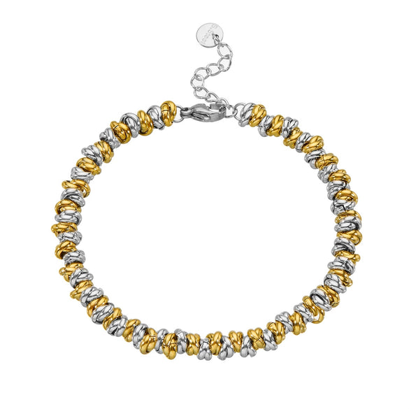 Titanium Steel Woven Ring Bracelet Cartoon And Plant Flowers Style Electroplated