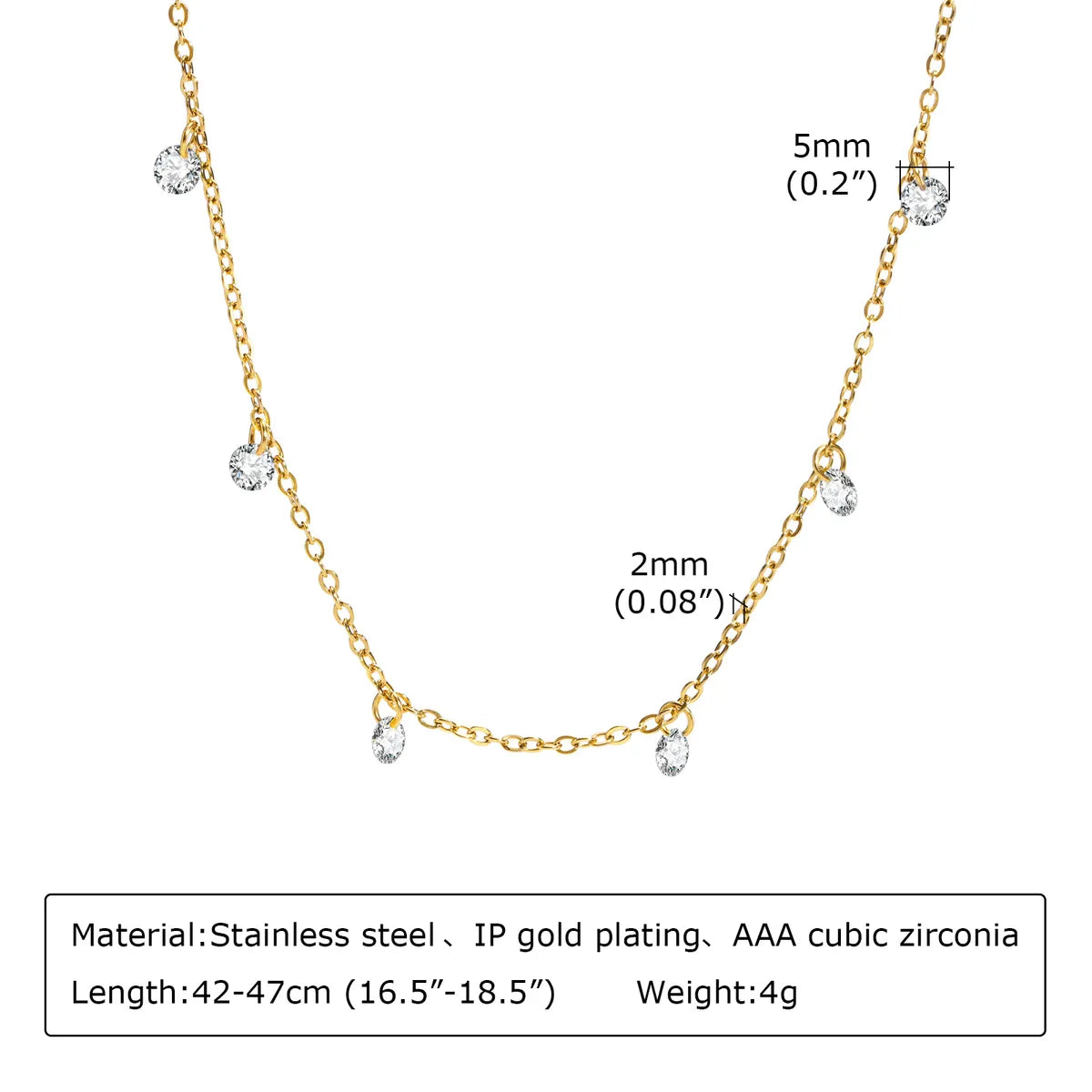 Titanium Steel Zircon Clavicle Chain Personality Shell Xingx Pendant Niche Gold Necklace S-shaped Necklace Ins Style Twin