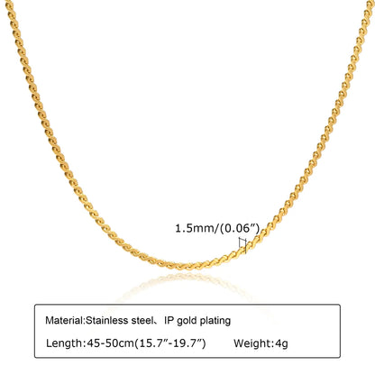 Titanium Steel Zircon Clavicle Chain Personality Shell Xingx Pendant Niche Gold Necklace S-shaped Necklace Ins Style Twin