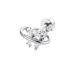 Titanium Steel Zircon Earrings For Women Highend Girly Piercing Jewelry