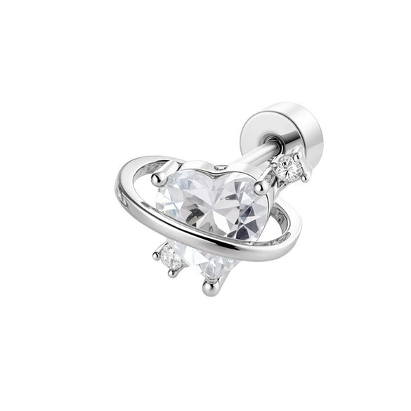 Titanium Steel Zircon Earrings For Women Highend Girly Piercing Jewelry