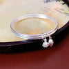 Titanium Steel Zircon Electroplated Real Gold Niche Geometric Bracelet For Women