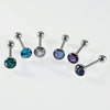 Tongue Ring Stainless Steel Geometric Dripping Oil Jewelry