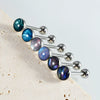 Tongue Ring Stainless Steel Geometric Dripping Oil Jewelry