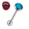 Tongue Ring Stainless Steel Geometric Dripping Oil Jewelry