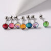Tongue Ring Stainless Steel Insect Pattern Polishing