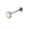 Tongue Ring Stainless Steel Insect Pattern Polishing