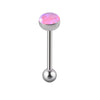 Tongue Ring Stainless Steel Star Polishing