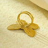 Towel Buckle And Scarf Knot Buckle Dualuse Accessories Titanium Steel Bow Ring Fashion Styling Electroplating For Women