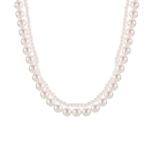 Traceless Bead Niche Design Beaded Necklace Chain Earrings Ring In Stainless Steel With Electroplating For Women