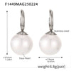 Traceless Bead Niche Design Beaded Necklace Chain Earrings Ring In Stainless Steel With Electroplating For Women