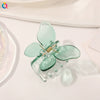 Transparent 3D Butterfly Resin Hair Claw Clip Handmade Elegant Women's Hair Accessory