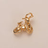 Travel Pendant Necklace Copper Titanium Steel Gold Plated Geometric Heart Shape Electroplated