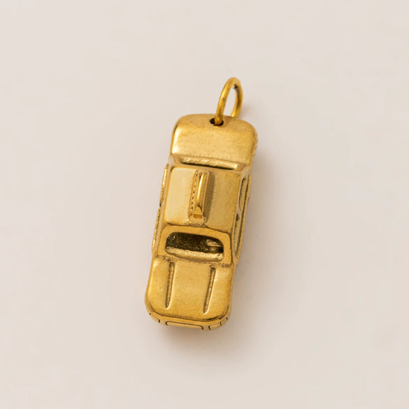 Travel Pendant Necklace Copper Titanium Steel Gold Plated Geometric Heart Shape Electroplated