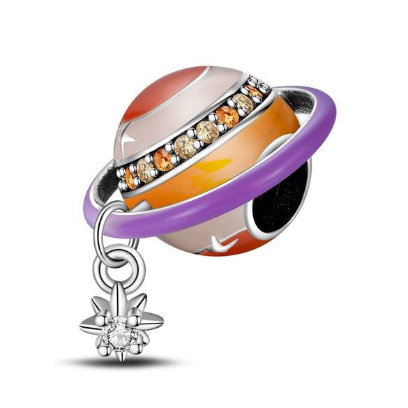 Travel Style Colorful Earth Beads Copper 925 Silver Plated Dripping Oil Diy Bracelet Necklace