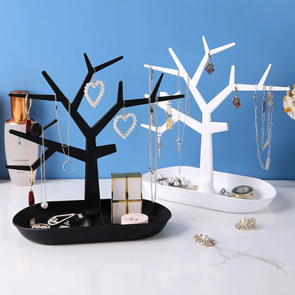 Tree-Shaped Fawn Necklace Jewelry Hanger Display Stand Antlers Jewelry Stand Bracelet Earrings Pendant Jewelry Storage Rack