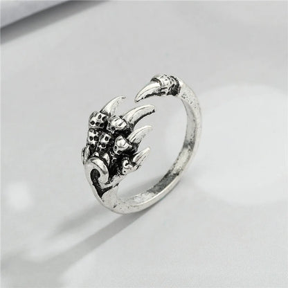 Trend Retro Sword Devil Paw Ring Creative Cute Hug Hand Cat Paw Finger Ring Cross-border Jewelry