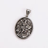 Trendy Cool Powder Casted Geometric Personality Design St Mark's Book Pendant Necklace