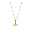Trendy Elegant Simple Fishtail Clavicle Chain For Female With Zircon Niche Design Alloy And Titanium Steel Electroplating Treatment
