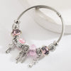 Trendy Fashion Electroplated Alloy Key Pendant Bracelet For Unisex Adjustable