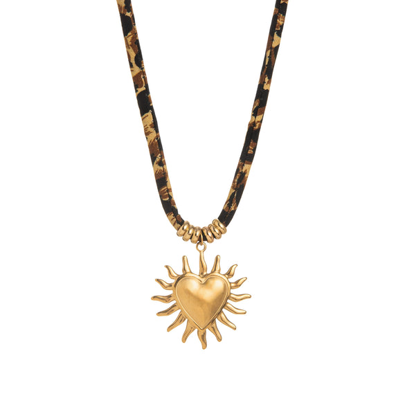 Trendy Fashion Stainless Steel Pendant Geometric Pattern Electroplated Unisex Necklace
