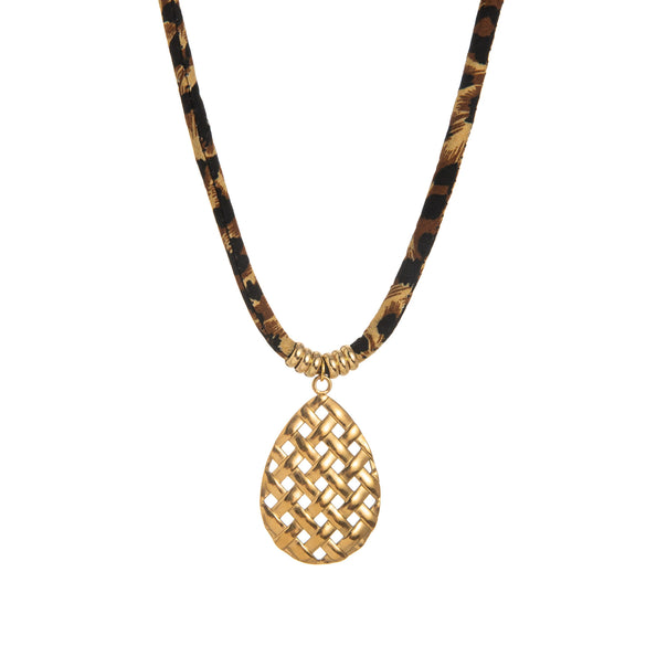 Trendy Fashion Stainless Steel Pendant Geometric Pattern Electroplated Unisex Necklace