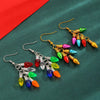 Trendy Festive Lantern Style Geometric Hoop Earrings For Women Acrylic Electroplated Party Jewelry