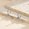 Trendy Geometric Pearl Stud Earrings For Women With Vacuum Real Gold Plating