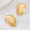 Trendy New Style Geometric Faceshaped Women's Electroplated Alloy And Stainless Steel Fashion Earrings