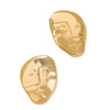 Trendy New Style Geometric Faceshaped Women's Electroplated Alloy And Stainless Steel Fashion Earrings