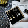 Trendy Opal Long Bow Earrings In Alloy Gold Plated Silver Plated With Electroplating For Elegant And Personalized Look