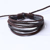 Trendy Personality Men And Women Wave Cowhide Bracelet Handmade Hand Rope Woven Cowhide Bracelet Woven Bracelet Wholesale