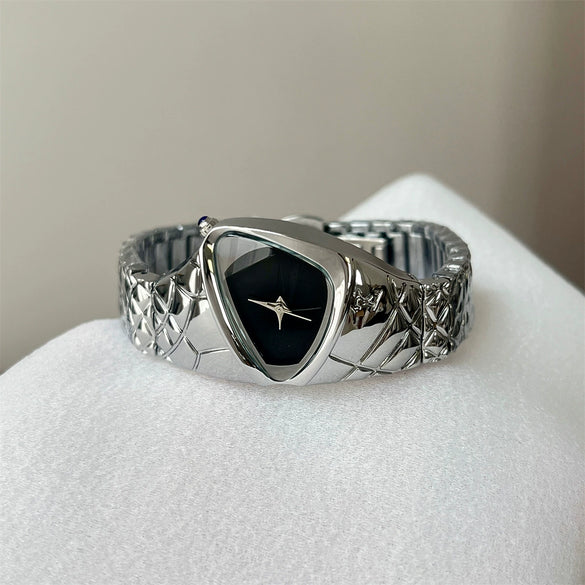 Trendy Retro Dragoneye Design Men's And Women's Watch With Metal Strap And Ordinary Glass Mirror