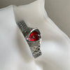Trendy Retro Dragoneye Design Men's And Women's Watch With Metal Strap And Ordinary Glass Mirror