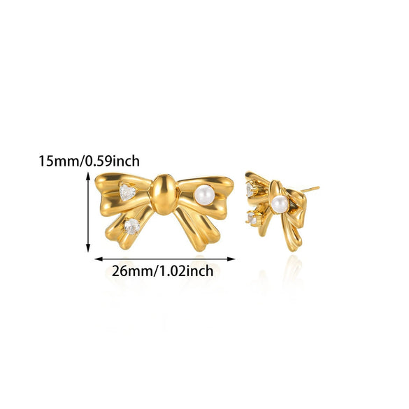 Trendy Retro Stainless Steel Oil Pressure Casting Square Geometric Earrings