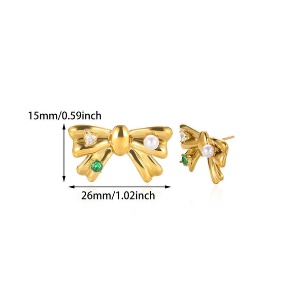 Trendy Retro Stainless Steel Oil Pressure Casting Square Geometric Earrings