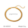 Trendy Snake Bone Chain Bracelet In Titanium Steel And Stainless Steel With Animal Zodiac Pattern Vacuum Plated