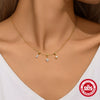 Trendy Square Crystal Zircon Pearl Pendant Necklace With Removable Pendant And Adjustable Accessories 925 Silver Animal Zodiac Pattern Electroplating Treatment For Women