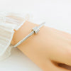 Trendy Sweet And Cool Style Geometric Titanium Steel Waterproof Sweatproof Electroplated Bracelet