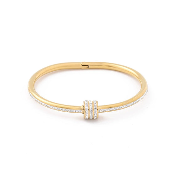 Trendy Sweet And Cool Style Geometric Titanium Steel Waterproof Sweatproof Electroplated Bracelet